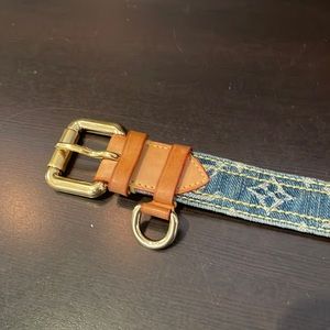 Louis Vuitton denim belt.